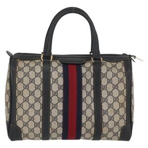 Gucci GG Supreme Boston Bag Navy